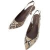 imageGreatonu Womens Slingback Dress Pump 40 EU9 US Brown Snake Print