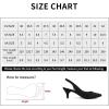 imageGreatonu Womens Kitten Heels Pointed Toe Slingback Leather Insole Dress Pumps ShoesBlack
