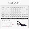 imageGreatonu Womens Kitten Heels Pointed Toe Slingback Leather Insole Dress Pumps ShoesBlue