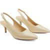 imageGreatonu Womens Kitten Heels Pointed Toe Slingback Leather Insole Dress Pumps ShoesGold 1