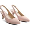 imageGreatonu Womens Kitten Heels Pointed Toe Slingback Leather Insole Dress Pumps ShoesLight Pink