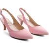 imageGreatonu Womens Kitten Heels Pointed Toe Slingback Leather Insole Dress Pumps ShoesPink