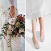 image:imageGreatonu Womens Ballet Flats Round Toe Slip on Lace ballerina Flat Comfortable Wedding Casual Dressy Floral Flats ShoesBeige